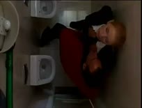russia blond schoolgirl Anal in mens Toilet,Anal
